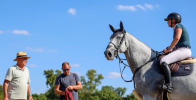 Marie Demonte et les Beliard en forme à Vejer de la Frontera